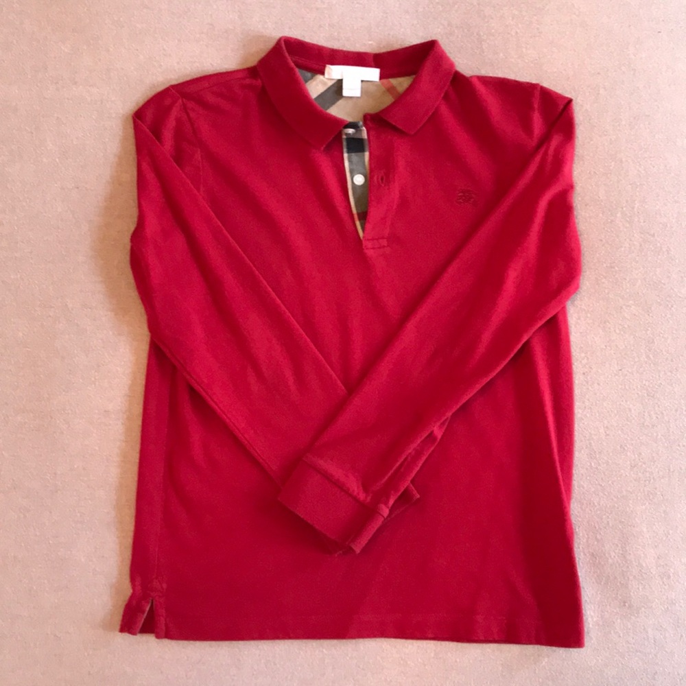 Boys Burberry long-sleeved shirt